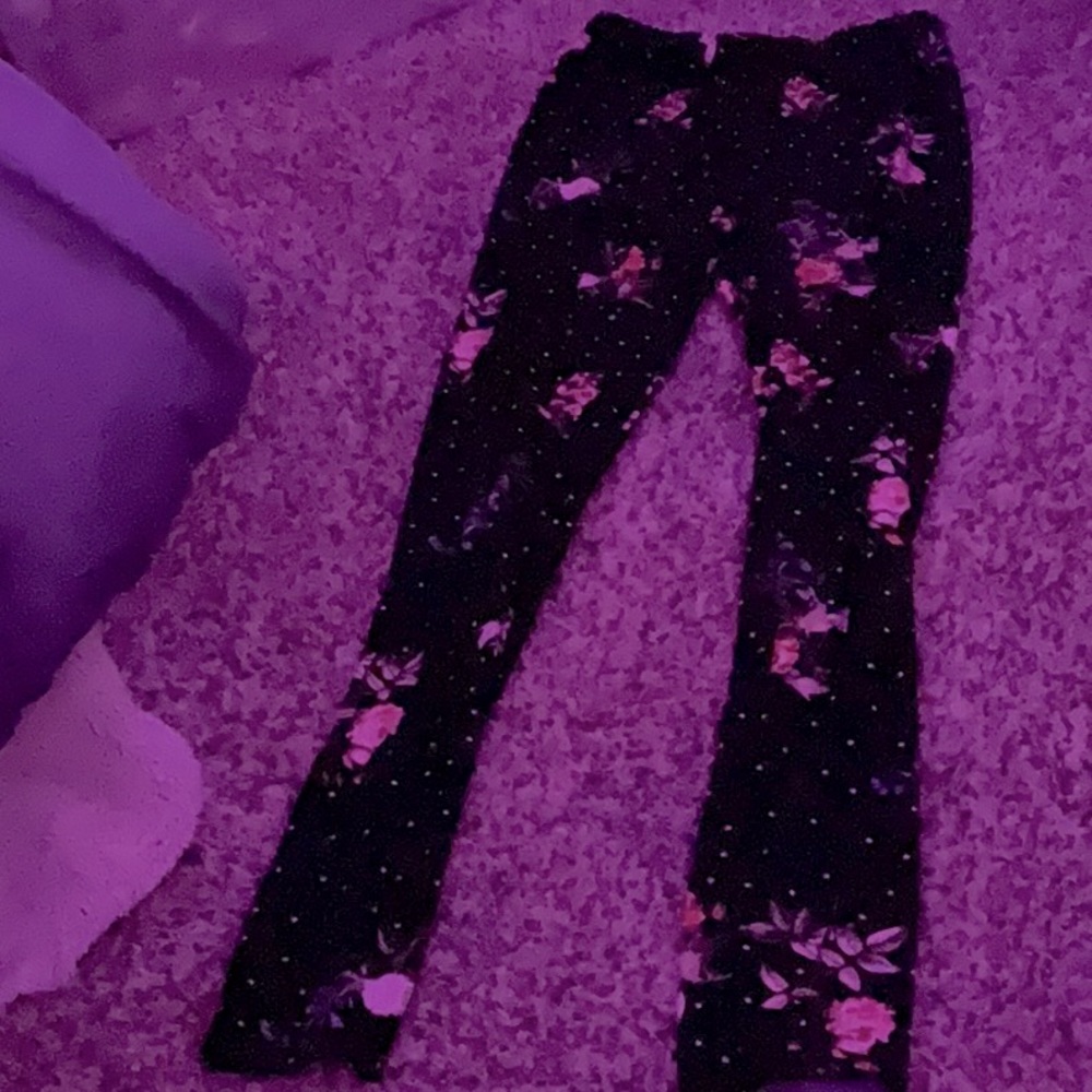 flower printed leggings